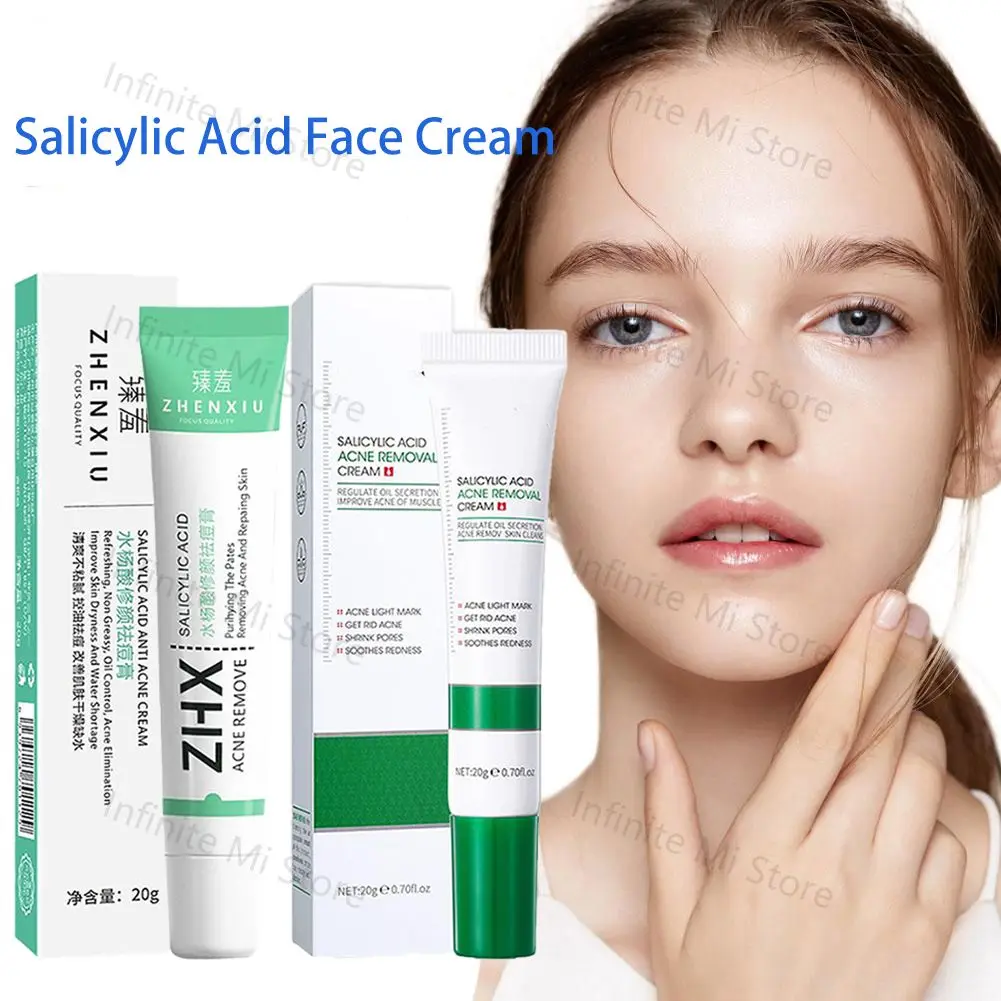 20g di acido salicilico Shrink Pore Cream eliminazione pori grandi rimuovi il viso Blackehead prodotto per la cura della pelle riparatore liscio
