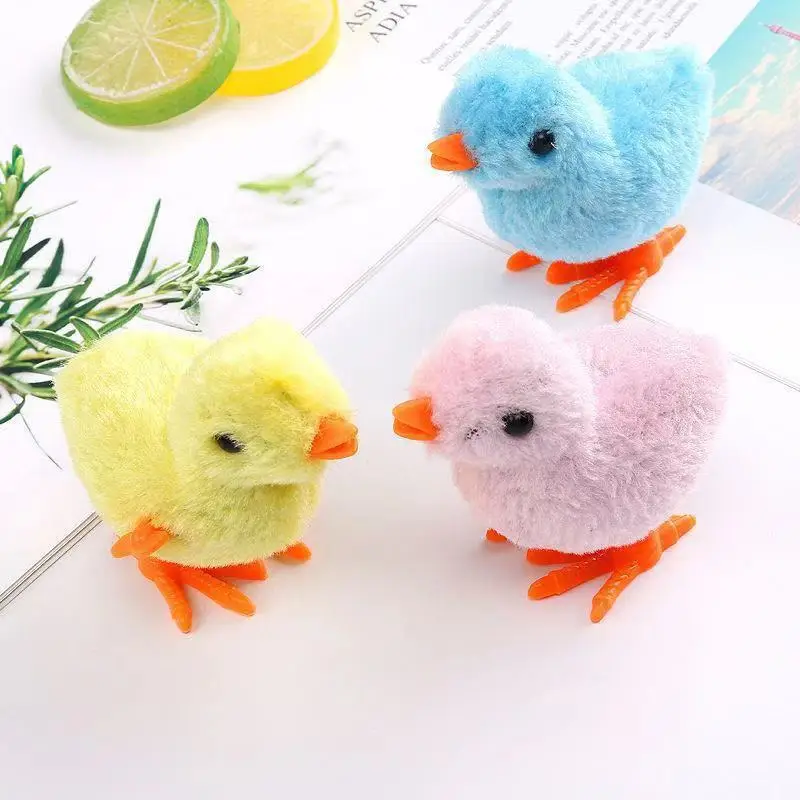 1/3pcs ไก่อีสเตอร์ WIND UP ของเล่นตุ๊กตาเด็กความแปลกใหม่กระโดด Chicks Clockwork VINTAGE ของเล่นโปรดปรานอุปกรณ์ Props ของขวัญเด็ก