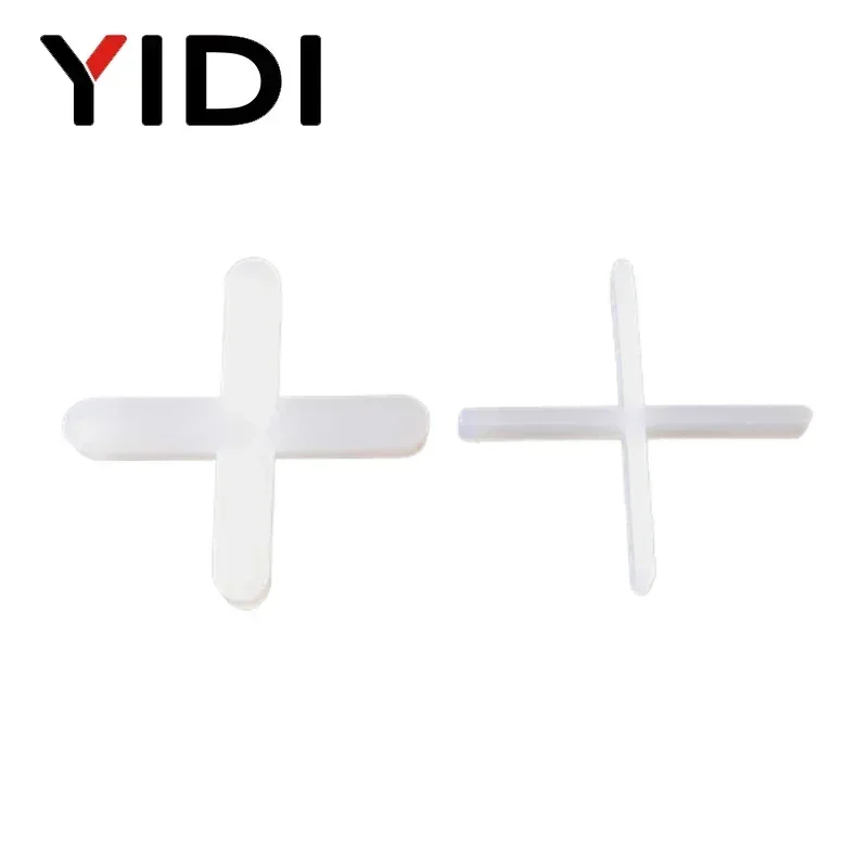 100 ชิ้น 1/1.5/2/2.5/3 มิลลิเมตร Cross Tile Spacers, reusable เซรามิค Tiler Leveling System สําหรับพื้นระยะห่างเครื่องมือก่อสร้าง