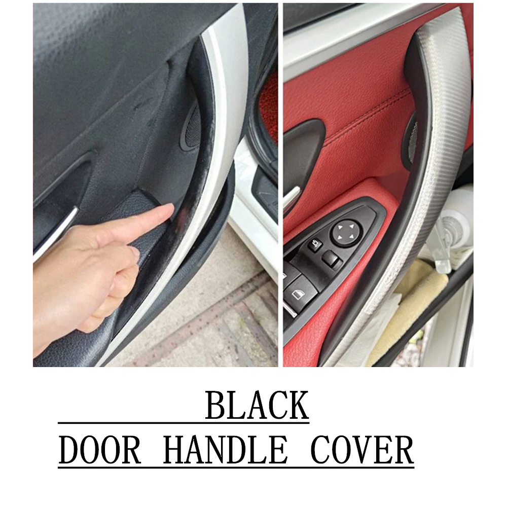Manija de puerta Interior en 3 colores, cubierta protectora embellecedora ABS para BMW Serie 3 4 M3 M4 F30 F80 F31 F32 F33 F34 F35 F36 F82