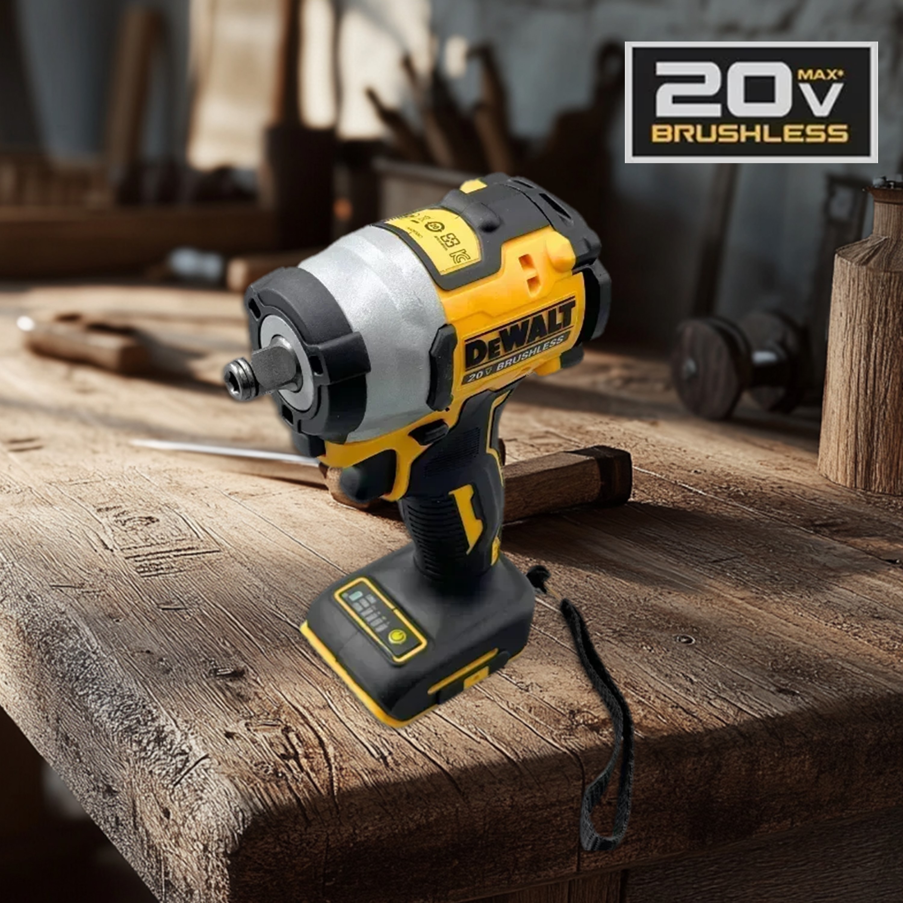 Dewalt DCF922 電動インパクトレンチ 充電式高トルク 406Nm (リバース) 1/2 インチ 2500 RPM ユニバーサル 20V バッテリー電源も