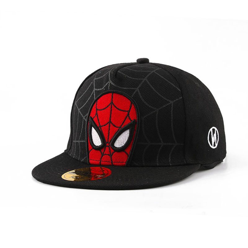 Anime Cartoon Spiderman Hats for Kids Toddler Baby Baseball Cap Spring Summer Children's Snapback Hip Hop Adjustable Caps