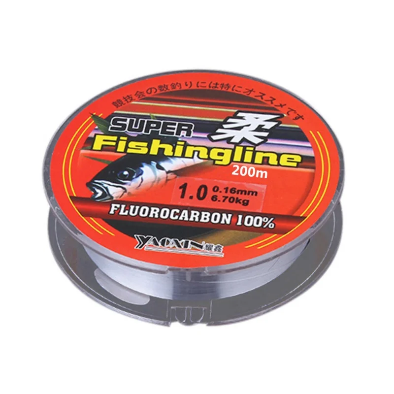 Lenza da pesca in nylon super resistente 100M 200M filo da pesca monofilamento giapponese trasparente durevole attrezzatura da pesca lenza