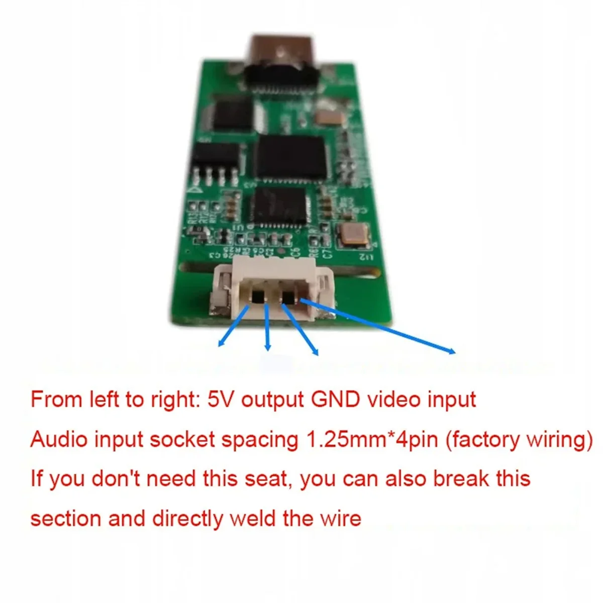 Модуль сцепления от AHD до USB Аналоговый сигнал к цифровой USB-камер Модуль AHD-Type-C Бесплатный диск UVC для Android (A)-AB01