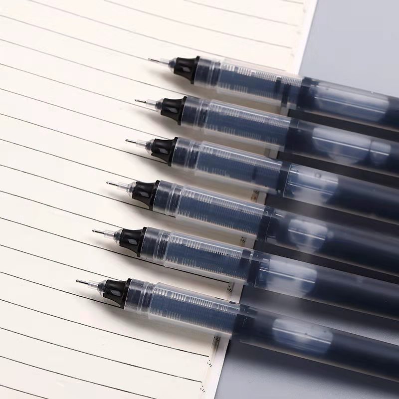 Ручки гелевые прямые жидкие, 10 шт./набор