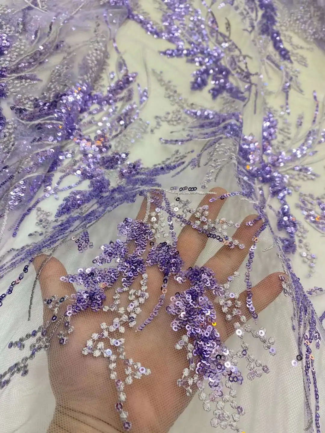 Afrikanische Pailletten Tüll Spitze Stoff 5 Yards 2023 Hohe Qualität Bestickt Französisch Net Mesh Spitze Nigerian Spitze Für Party Kleid nähen