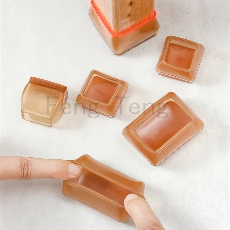 16pcs ใหม่ Anti-SLIP ซิลิโคนป้องกันขาเก้าอี้ Caps แผ่นรองขาสําหรับปลั๊กเฟอร์นิเจอร์เก้าอี้ฟุต Protector ฝาครอบบ้าน