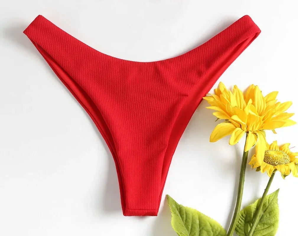 Heißer Verkauf Badeanzug Tanga Unten Bademode Frauen Bikini Bottom Weibliche Bademode bademode Höschen 2024, Neue Badeanzug Tanga