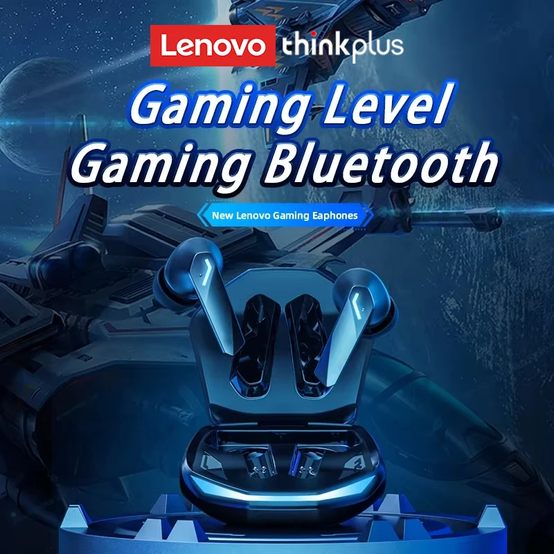 Scelta Lenovo GM2 Pro Auricolare Bluetooth 5.3 Cuffie con microfono 9D Stereo Pro 6 Auricolari Doppio modalità Gioco musicale Auricolare wireless