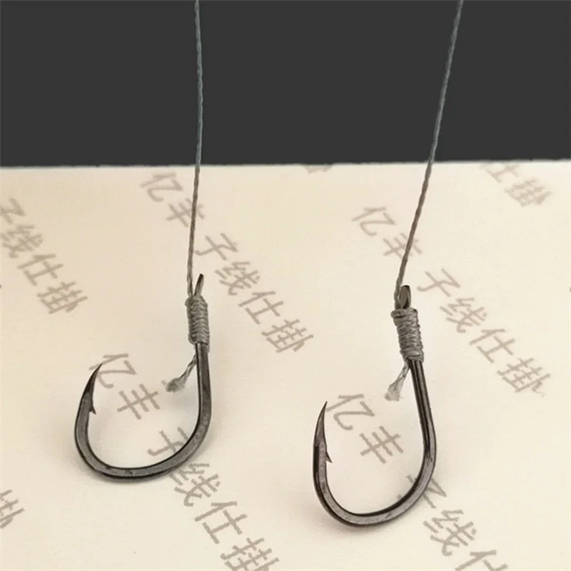 5 แพ็ค/50 ตะขอปลาเครื่องมือผูกดี Strong Horse Line ตะขอคู่คู่ตะขอปลาตะขออุปกรณ์ตกปลา Sub-line Hooks