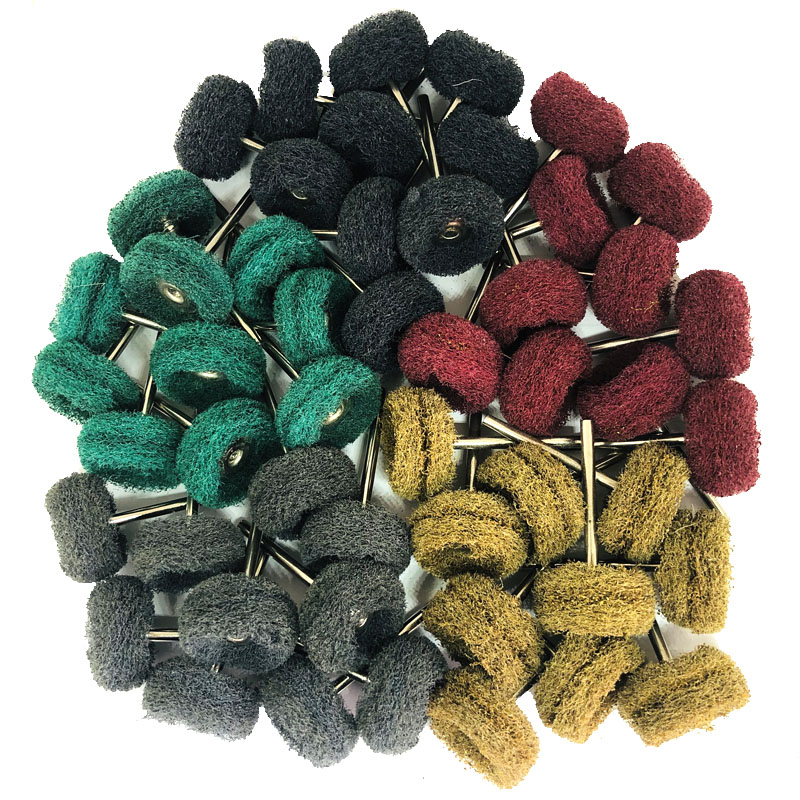 10 pz Mini Trapano Spazzola Abrasiva Nylon Lucidatura Ruota di Lucidatura con Gambo 3mm/2.35mm per Dremel Rotary Tool Accessori Set