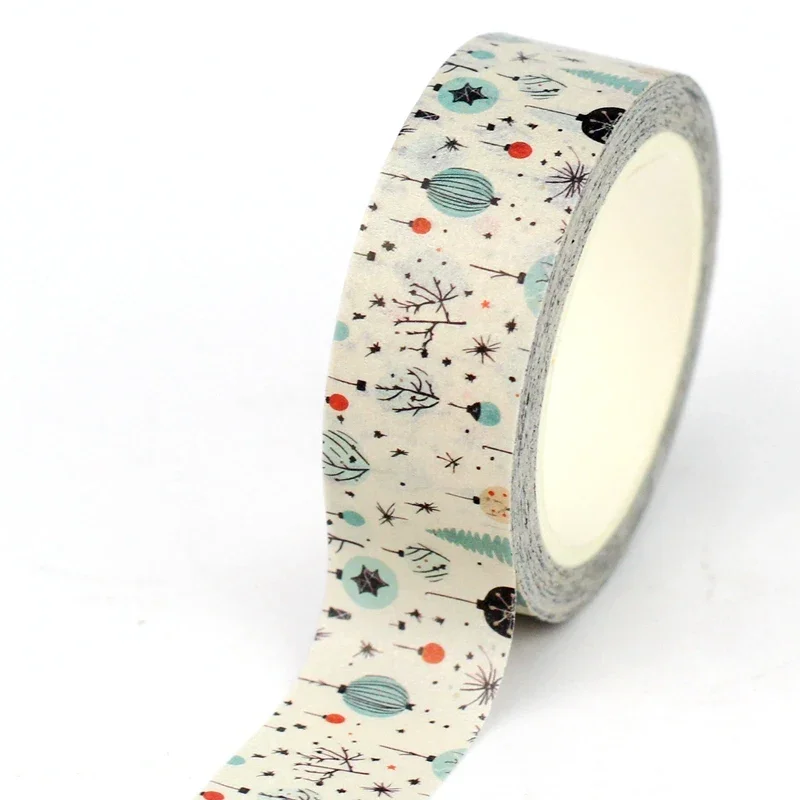 Cinta Washi de decoración de linternas navideñas, 1 unidad, 10M, para álbum de recortes, cinta adhesiva de viaje, papelería bonita, novedad