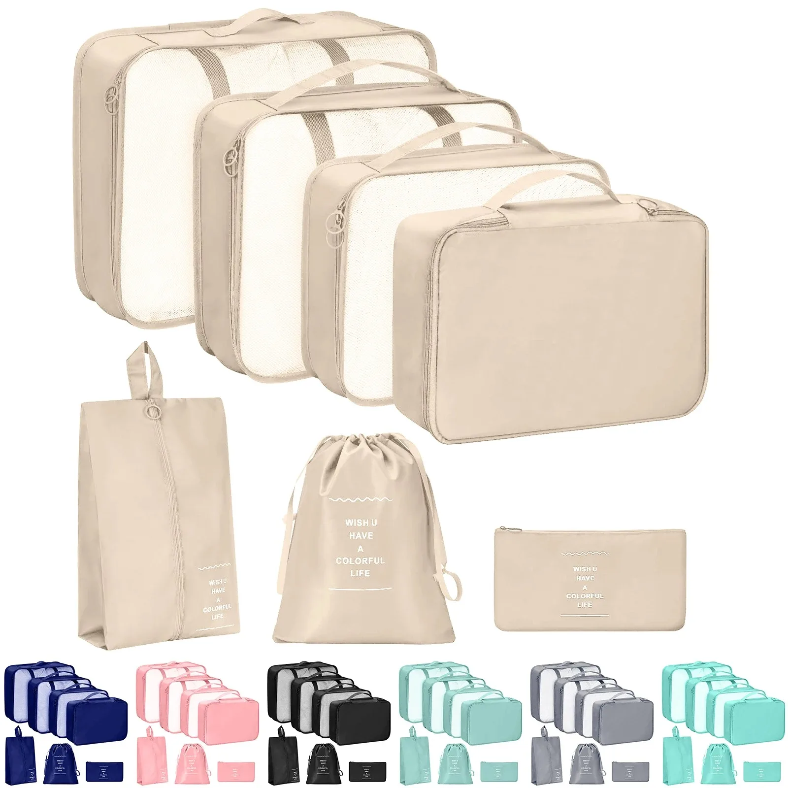 Reiseset, Aufbewahrungstaschen, Kleidung, digitale Toilettenartikel, Schuhe, Organizer, Tasche, Studentenwohnheime, Kleidung, Sortierbeutel, Packwürfel