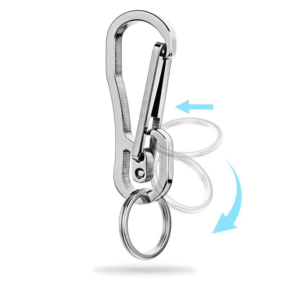 สแตนเลสสตีลพวงกุญแจตัวอักษรที่กำหนดเองคุณภาพสูง Keyring ส่วนบุคคลสำหรับชายรถ Buckle Key Chain ผู้ถือแหวน K415