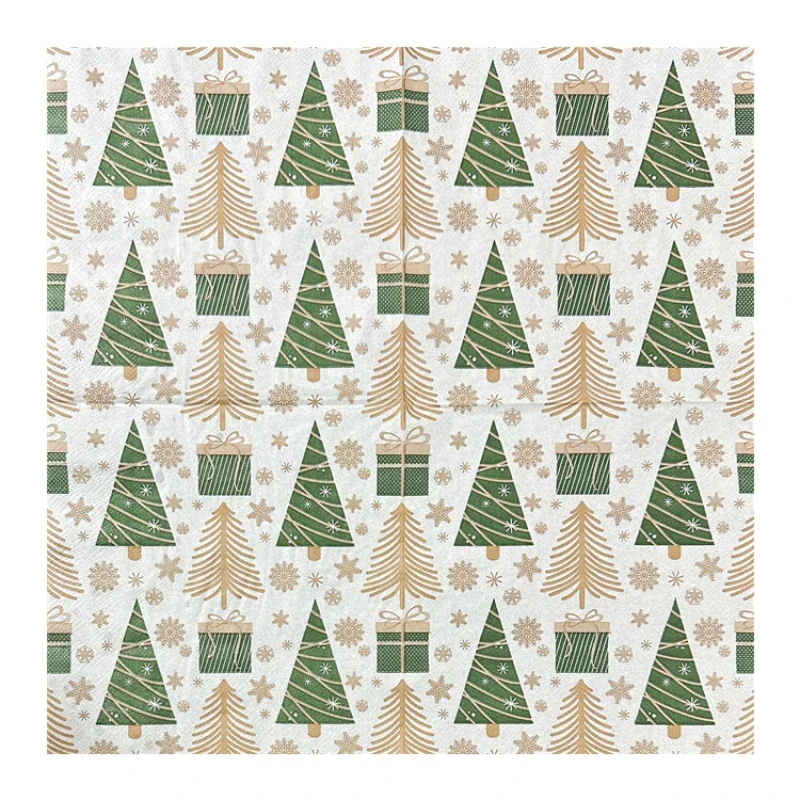 10/20 шт./упаковка, декоративные салфетки для рождественской ёлки, 33 х33 см