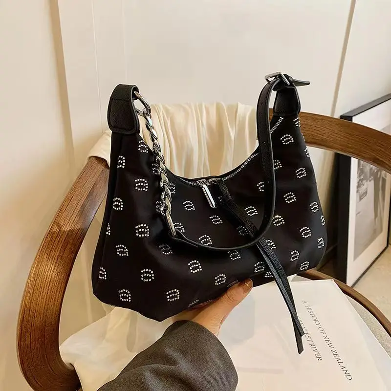 แบรนด์หรูผู้หญิง Rhinestone Wang กระเป๋า Tote กระเป๋า Crossbody Y2K แฟชั่นผู้หญิงไหล่กระเป๋าคลัทช์กระเป๋ากระเป๋าสตางค์กระเป๋าเดินทาง