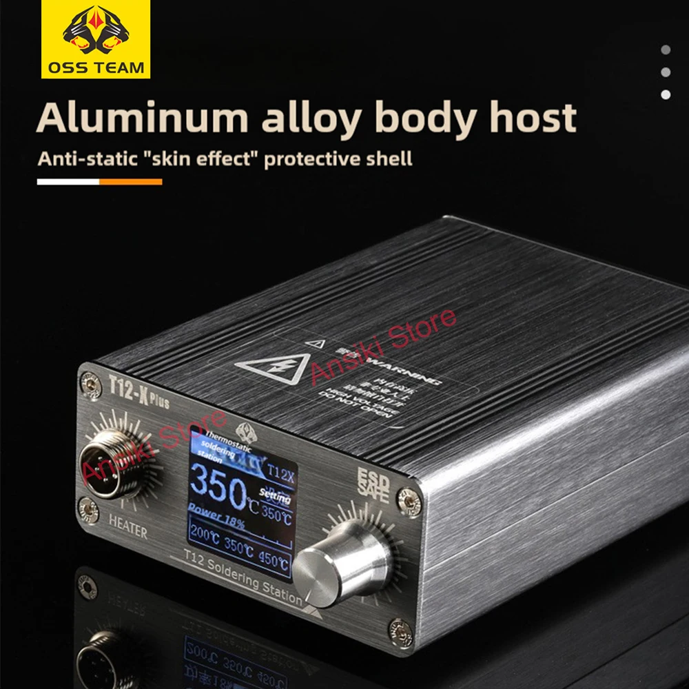 OSS T12-X Plus Solder Station 75W Digital display Constant temperature With T12-BLS Tips For Precision welding repair Tools