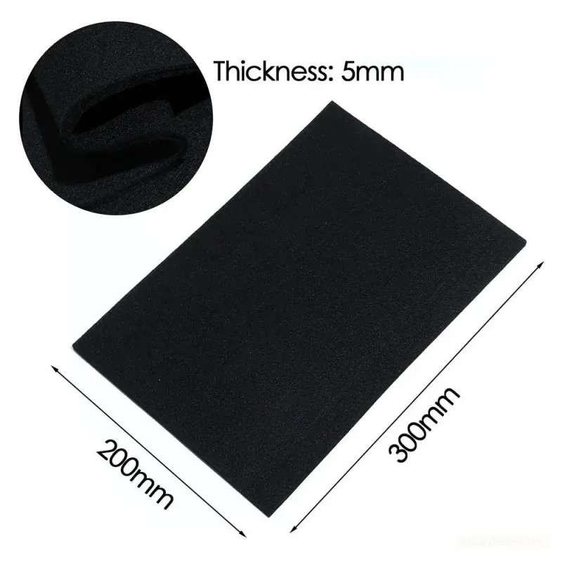 Fireproof Welding Blanket 300x200mm, Black High-Temperature Insulation Pad for Camp Working Protective & Durable Fireproof Pad