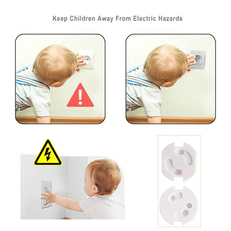 Baby Veiligheidscontacthoes 10 Stuks Elektrische Plastic Stopcontact Beschermers Kind Veilig Stopcontact Beveiliging
