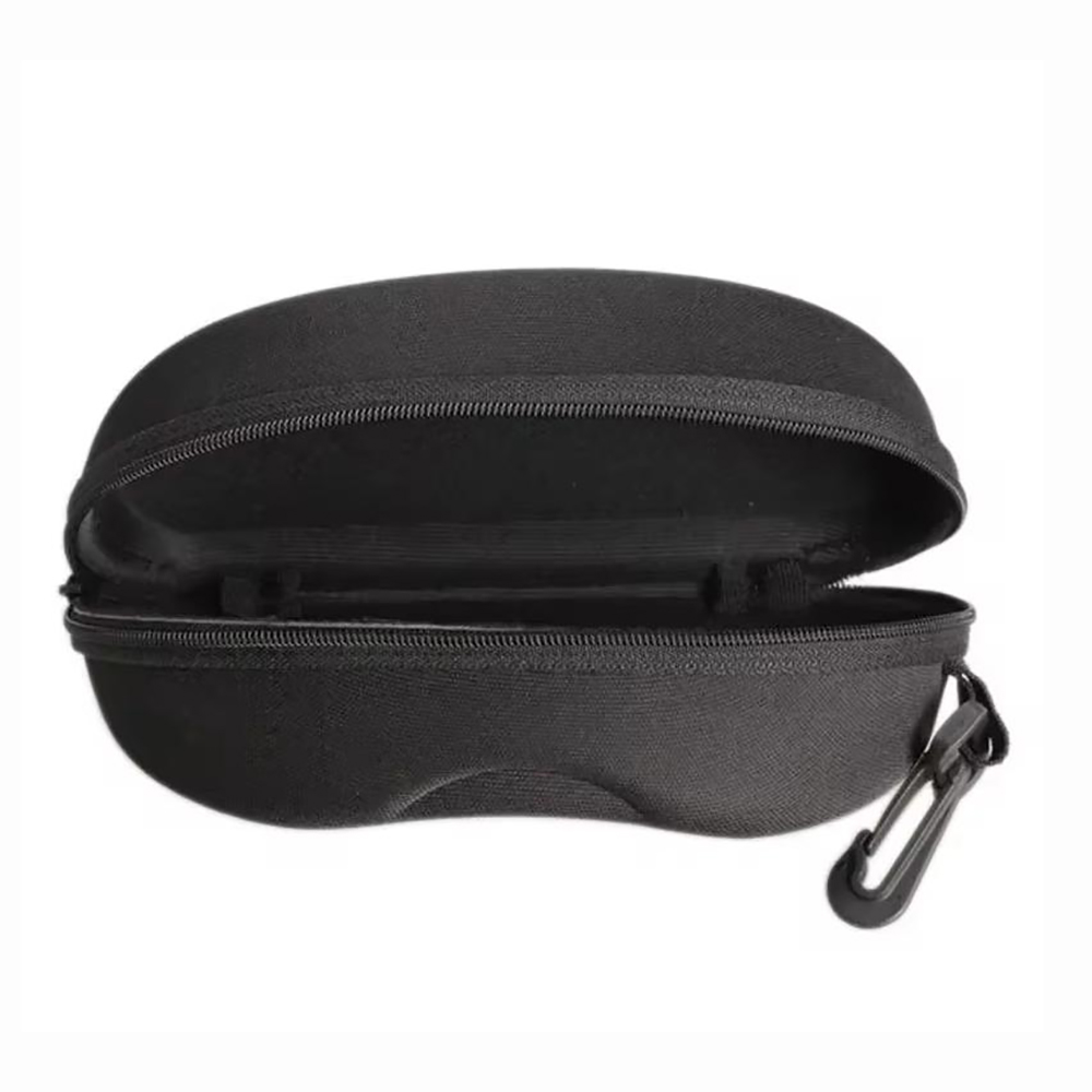 1pc Simple Black Glasses Case Portable Sunglasses Storage Box Durable Protective Container Eyewear Accessories For Sport Travel