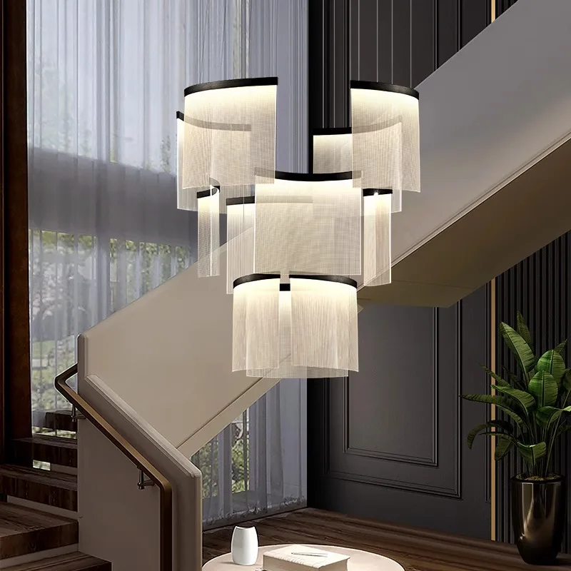 Dekorasi rumah Modern lampu led lampu gantung lampu untuk tangga lampu gantung untuk ruang tamu lampu gantung pencahayaan dalam ruangan