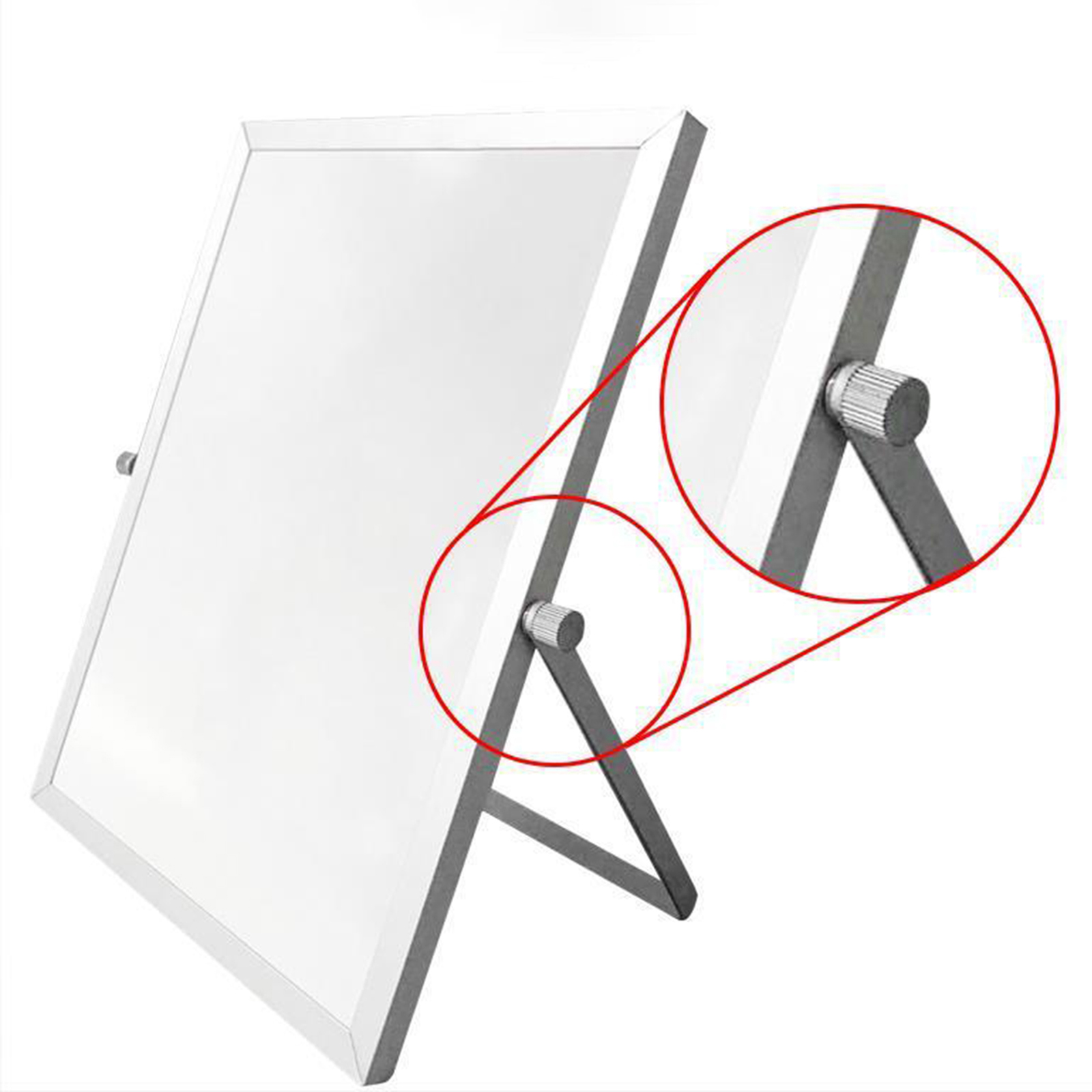 Quadro branco pequeno magnético flexível, dupla face, limpeza a seco na mesa com suporte para crianças, desenho, professor, escritório doméstico