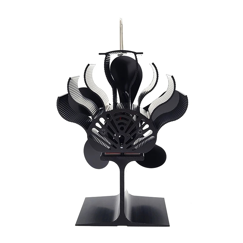 5-Blade Warmte Aangedreven Kachelventilator voor Houtkachel Open haard Stille Milieu Fan Heater Tool Efficiënte Warmteverdeling