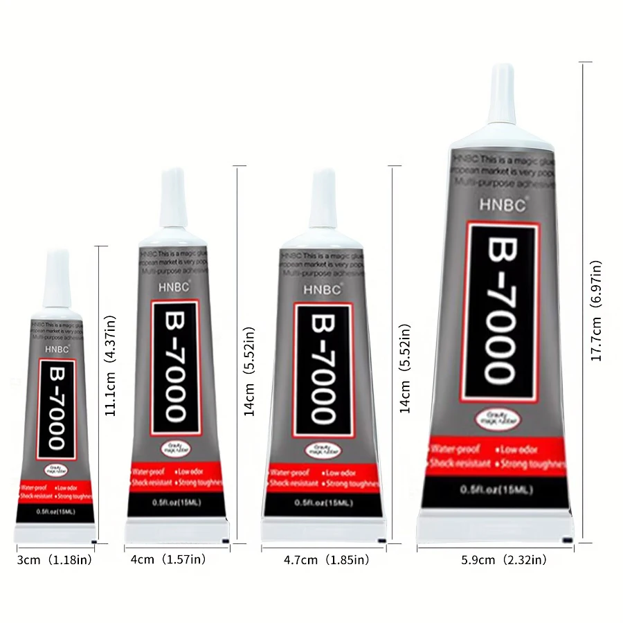 1pcs 3/15/50/110ML T7000 Adhesive Glue for Phone Repair DYM B7000 Liquid Glue Multi-purpose Super Glue With Precision Applicator