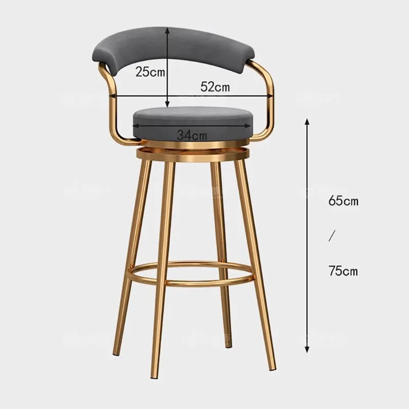 Sillas de Bar con estilo Para ocio, soporte de diseño, cómodas sillas de lujo, Taburete Alto Para Cocina, muebles modernos