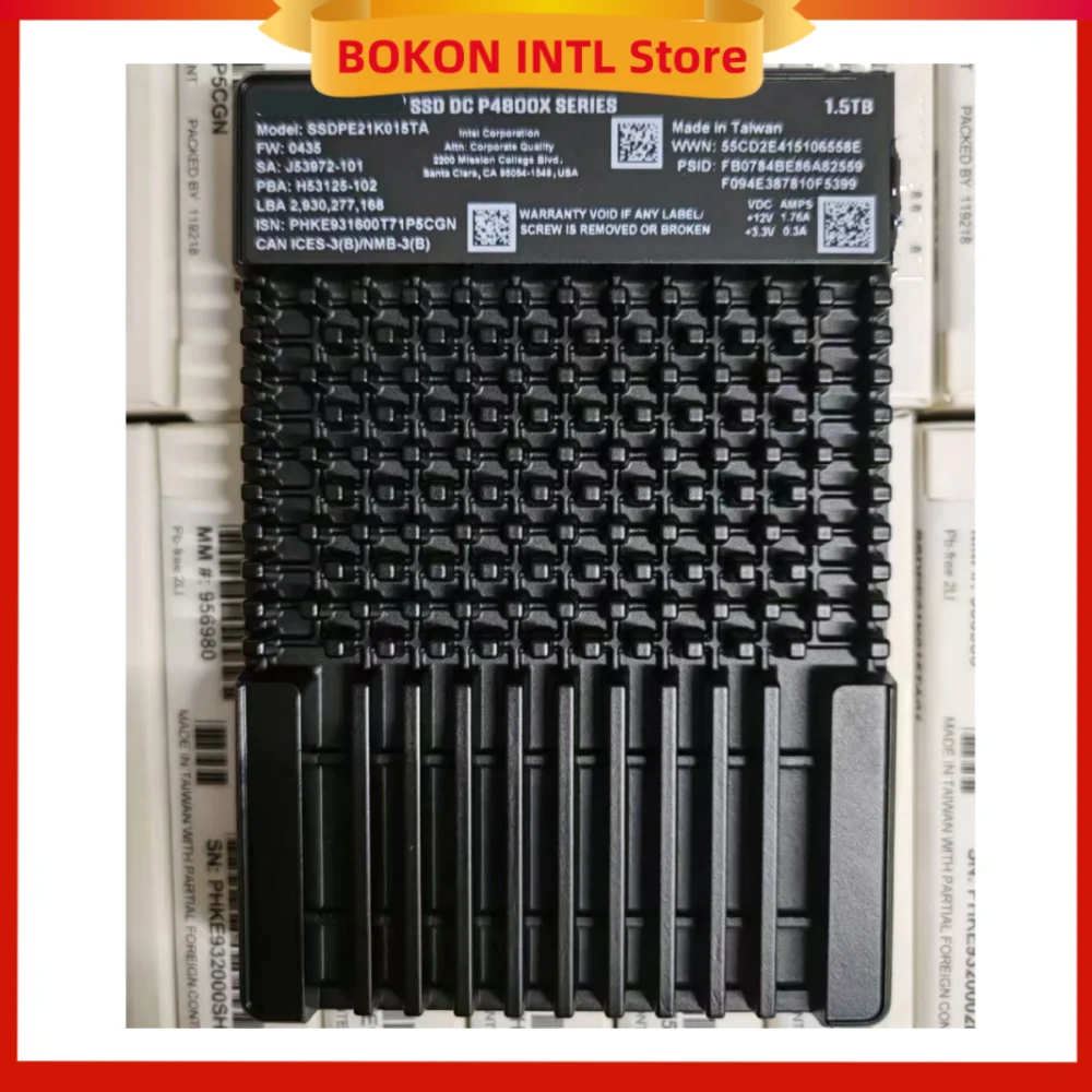 New Unopened Boxed SSD DC P4800X SERIES 1.5T 750GB 375GB U2 NVME 2.5" SSD Server Enterprise SSDPE21K015TA01 for Intel Optane
