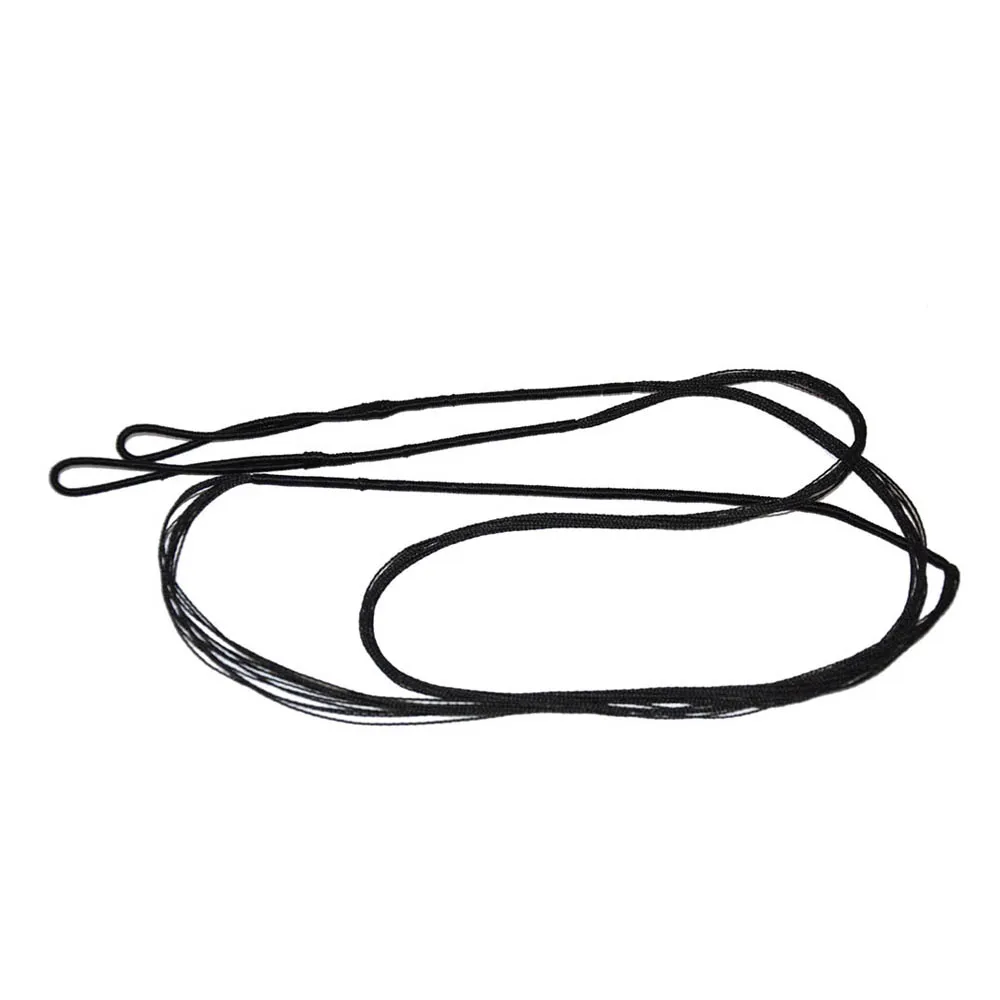 2 stücke Langlebige 44-70 Bogen String Ersatz für Traditionelle/Recurve Bogen Jagd Bogen Seil Schwarz String Zubehör