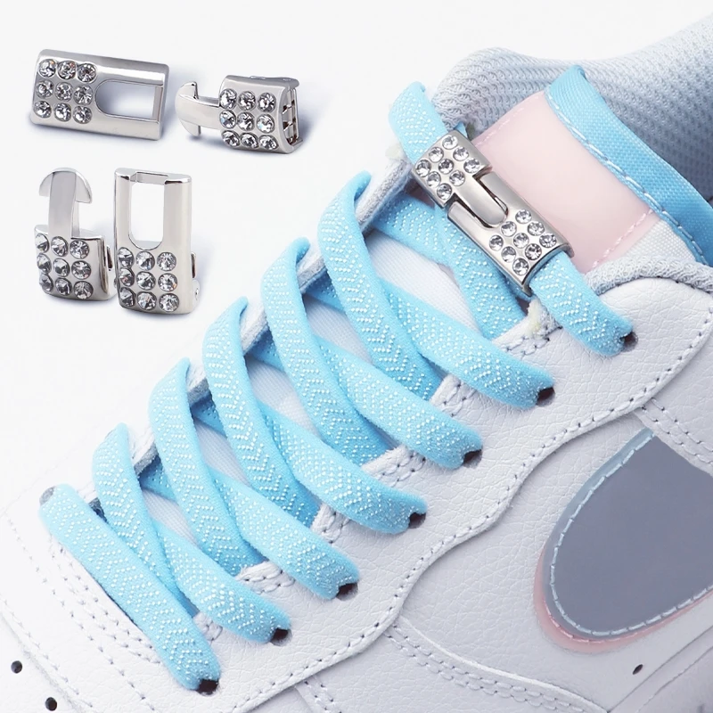 1 paio/2 paia di lacci con chiusura a diamante senza lacci lacci elastici scarpe da ginnastica senza lacci lacci per scarpe per bambini accessori per scarpe con lacci per adulti