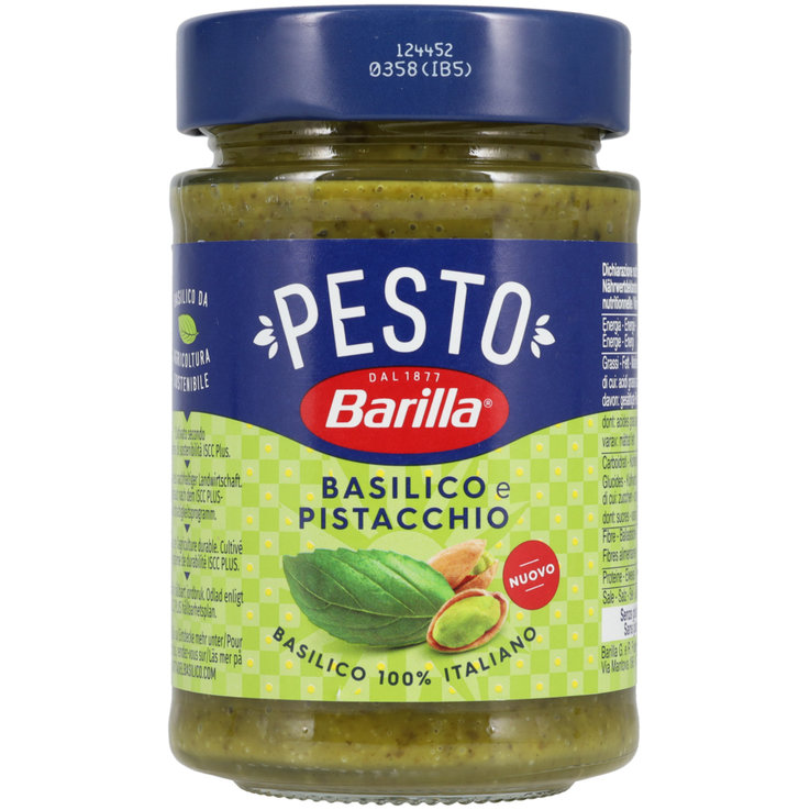 Basilikum Pesto mit Pistazien Pistazien Basil ico 190g - Barilla