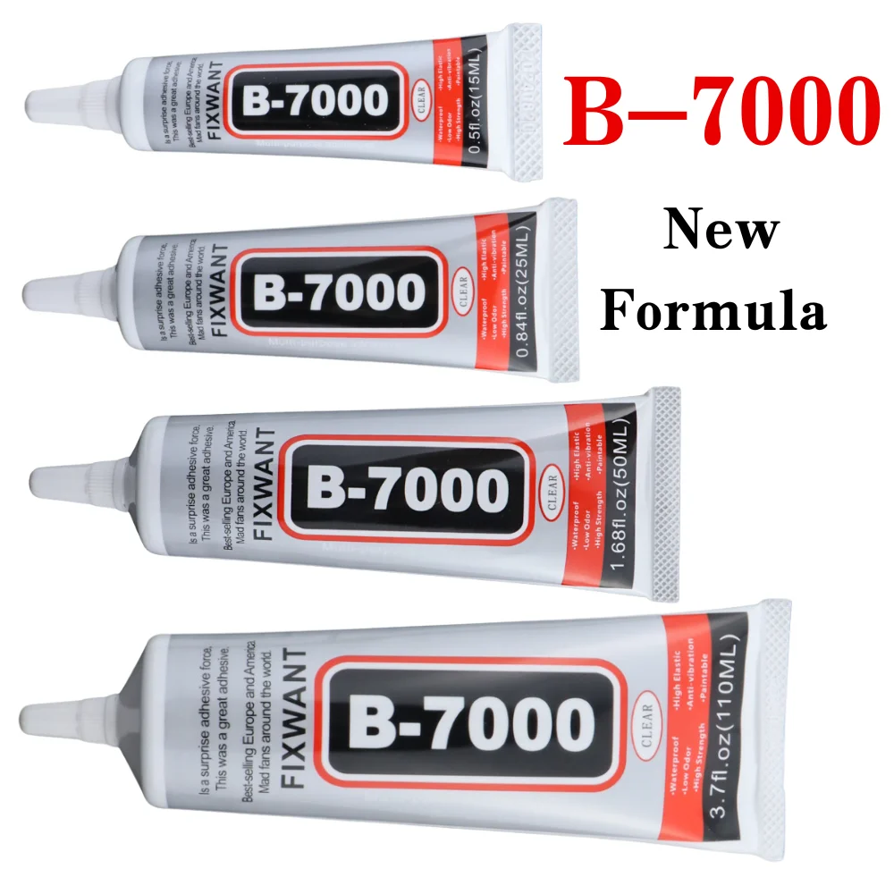 Pegamento de B-7000 de 15/50/110ml, reparación de resina epoxi, líquido para pantalla táctil de teléfono móvil, pegamento B7000, joyería artesanal, tela, adhesivo para zapatos