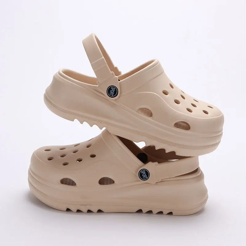 Chunky Platform Clogsรองเท้าผู้หญิงด้านล่างหนารองเท้าแตะชายหาดลื่นผู้หญิงฤดูร้อน 2024 แฟชั่นWedgesรองเท้าแตะEVAรองเท้าแตะ