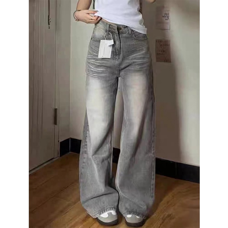 Y2k ヴィンテージだぶだぶのジーンズ女性の韓国のファッションデニムパンツ原宿 Kpop ストリートズボン Japanese2000s スタイル春ジーンズ