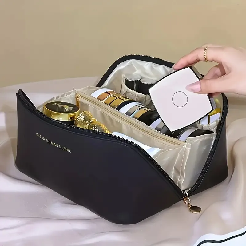 Make-up organisator Vrouwelijke toilettas Tas Make-up tas Opbergtas Luxe Lady Box, make-up tas, organisator tas voor reizen met ritssluiting