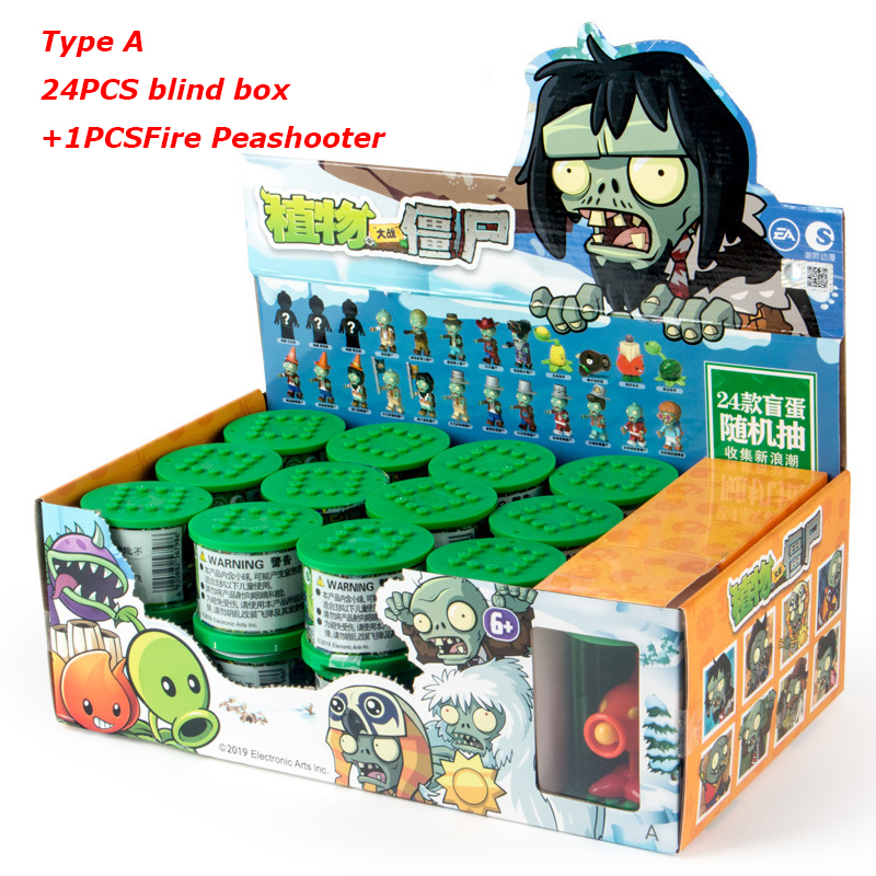 植物対ゾンビ 2 火災ピーシューターゾンビアーミーブラインドボックスゲームシーンモデル 50 スタイルアクションフィギュアコレクション男の子のおもちゃギフト