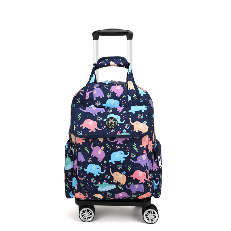 Short-haul Boarding Universal Trolley Backpack Lightweight Folding Handbag Backpack Spinner Wheel Roller Suitcase