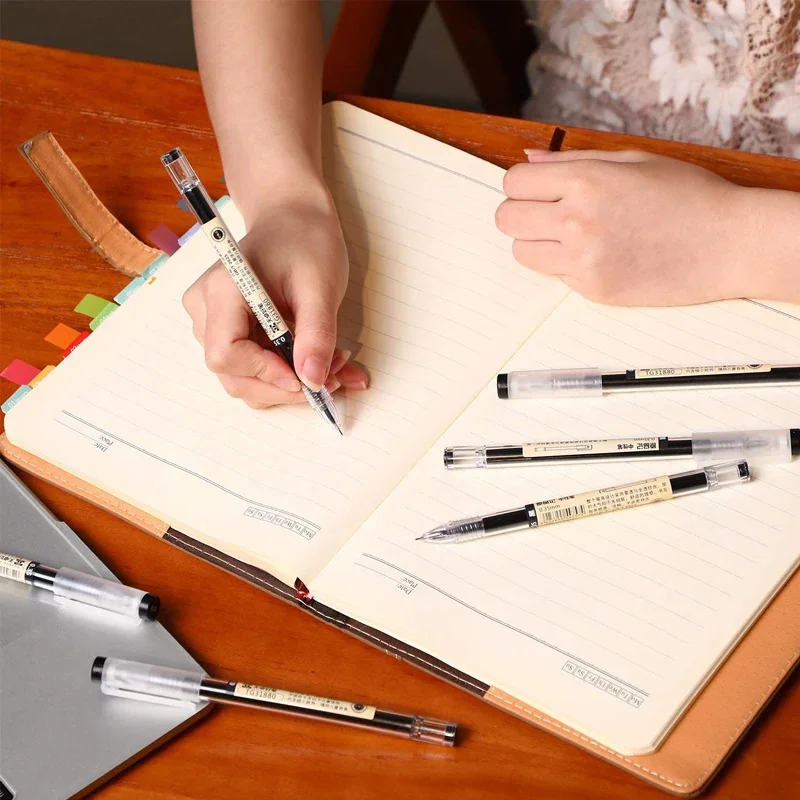 54 ピース/セット 0.35 ミリメートルゲルペンオフィス学校試験サインボールペン青赤黒インク交換可能なペンリフィルロッドかわいい文房具