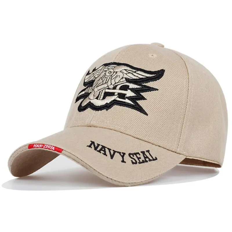 Unisex Seal Assault Team เย็บปักถักร้อยเบสบอลหมวกฤดูใบไม้ผลิและฤดูใบไม้ร่วงกลางแจ้งปรับหมวกลําลองหมวกกันแดด