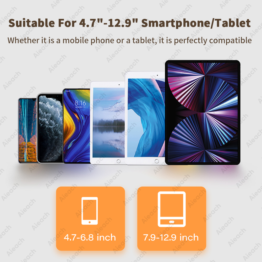 Desktops Stand For Tablet 4.7 to 12.9 inch , Adjustable Folding Bracket Tablet Holder For iPad Xiaomi Samsung Mobile Phone Suppo