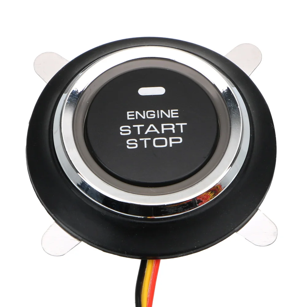 Interruptor de partida de ignição de entrada 12v estilo de carro universal substituição automática botão de parada de partida de motor de carro sem chave
