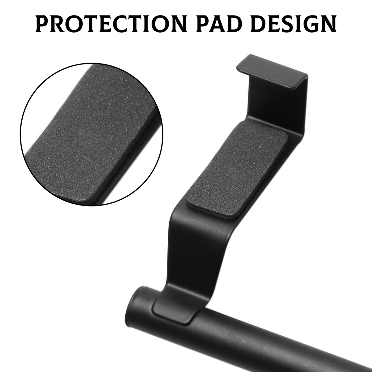 Torchon de cuisine en acier inoxydable, porte-armoire T1, noir, pas de propositions, 23cm