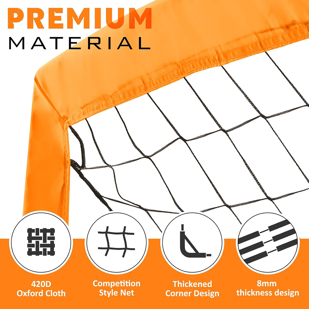 Pop Up Soccer Goal Net para Jardim, Netting Set, Objetivo do futebol para quintal, Presente de aniversário, Treinamento de futebol