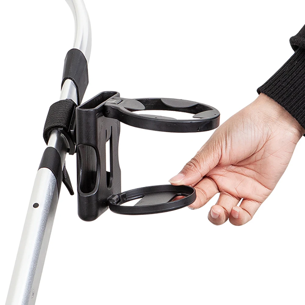 ที่วางแก้วแบบพับได้สําหรับที่วางโทรศัพท์รถเข็นเด็ก Universal Pram อุปกรณ์เสริมสําหรับรถเข็นเด็กทารกชั้นวางขวดนมเหมาะสําหรับการเดินทางภายนอก