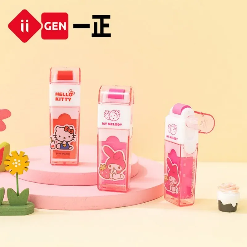 2 pz/set Sanrio Hello Kitty Roller Eraser Cute Creative Writing Correction School Student Office gomme di cancelleria elementare