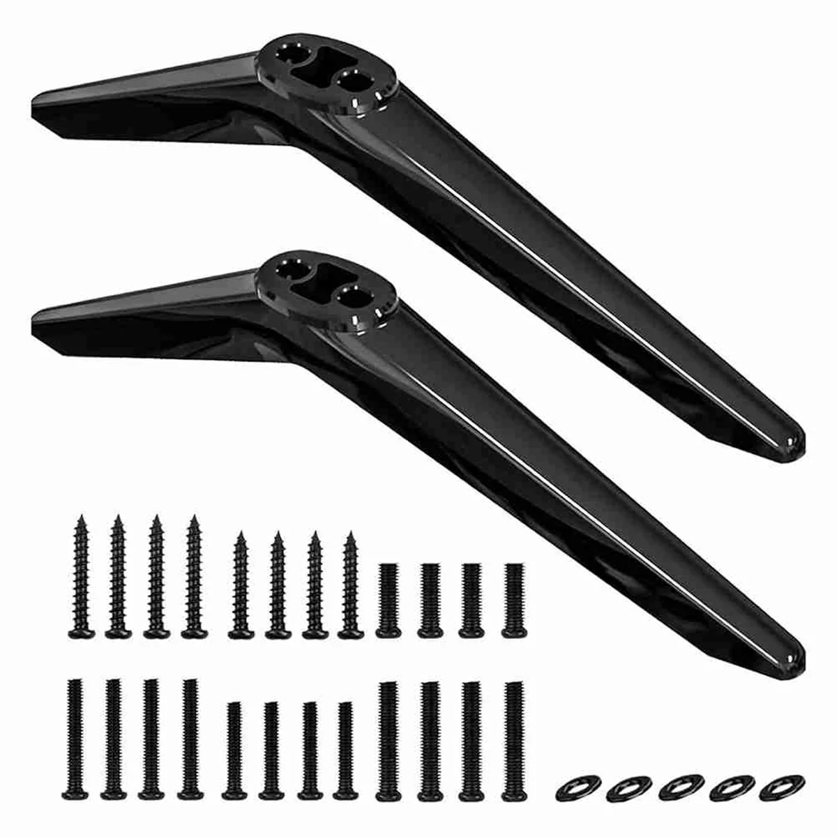 BABQ Supporto per gambe per supporto TV TCL 28 32 40 43 49 50 55 65 pollici, supporto TV per gambe TV TCL Roku, gambe TV di ricambio con viti