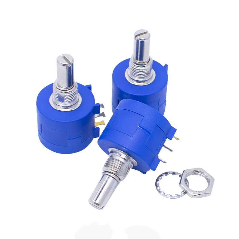 1PCS 3590S Multiturn Potentiometer 500 1K 2K 5K 10K 20K 50K 100K ohm Potentiometer Adjustable Resistor 3590 102 202 502 103