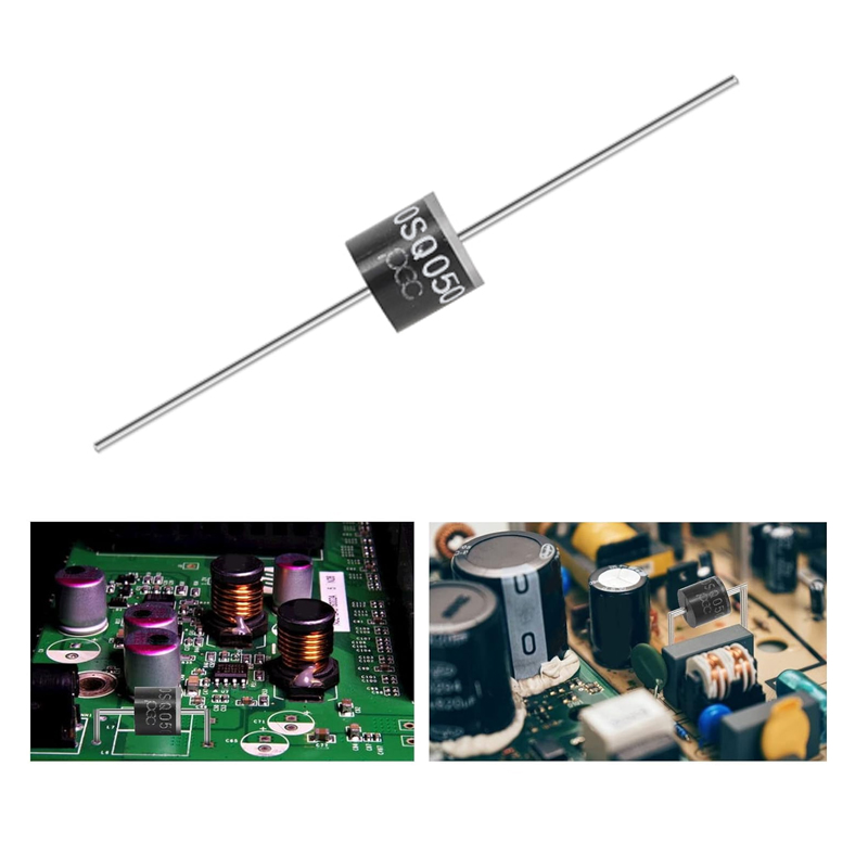 SAMIROB 6PCS 30SQ050 Schottky Diode 30A 50V Axial for Solar Panel Parallel Reflow Protection